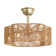 19.7" Hand-Woven Rattan Ceiling Fan with Remote and Light