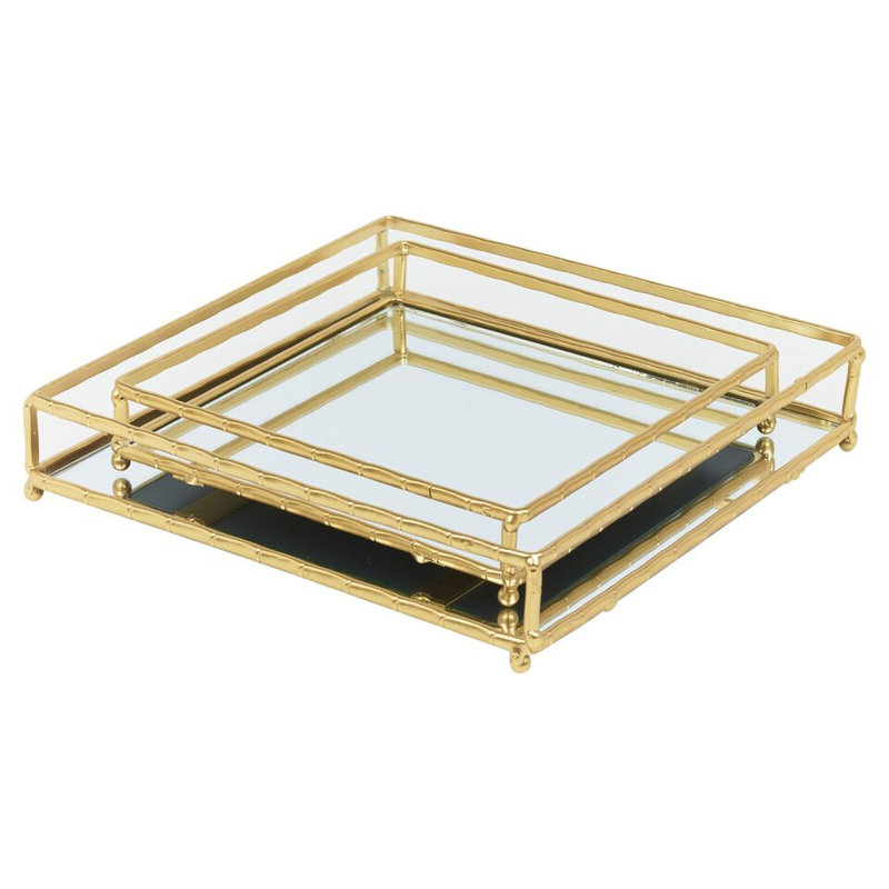 Fairmont Park Bourbana Metal & Glass Serving Dish
