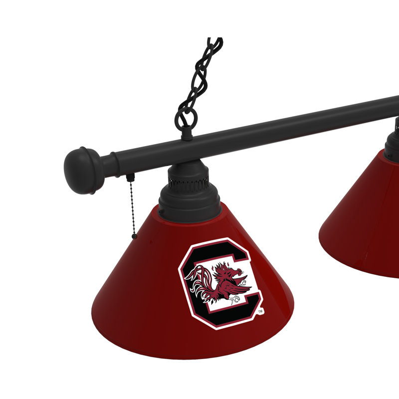 3 - Light Pool Table Lights Pendant, Black, Marshall Thundering Herd