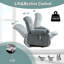 Le fauteuil électrique électrique Power Lift, adapté aux personnes âgées, avec fonctions de chauffage et de vibration, avec USB, peut être utilisé pour s'allonger.  Bleu-396066596