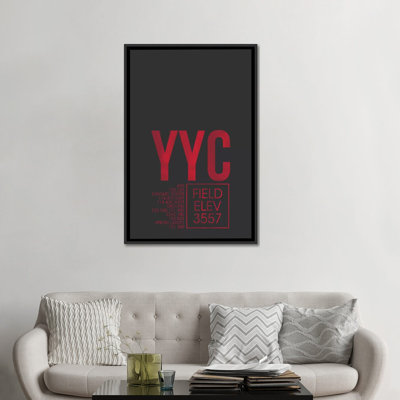 "calgary" , art textuel sur toile, "air traffic control series"