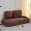 Lit pour chien, canapé paresseux, 5 positions réglables, asseoir, dormir, plier, costume à mettre dans la chambre à coucher, salon, conception peu encombrante, brun