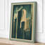 Figure at the Edge Art Deco - Wrapped Canvas-559768624-559768626