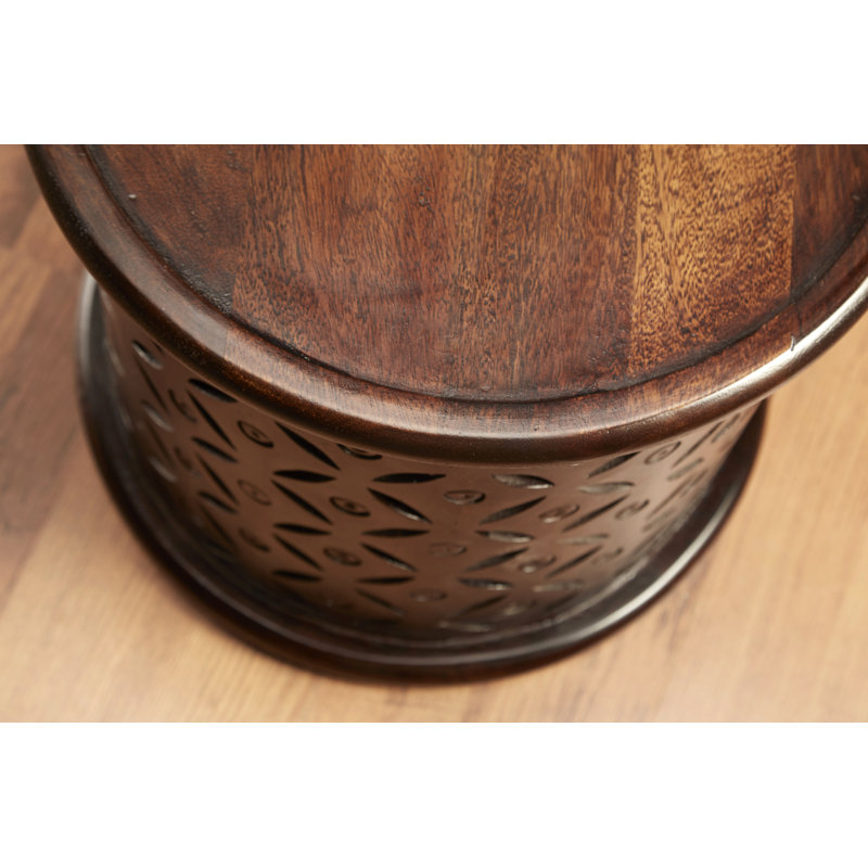 Table de bout Dossena, Teinté pacane