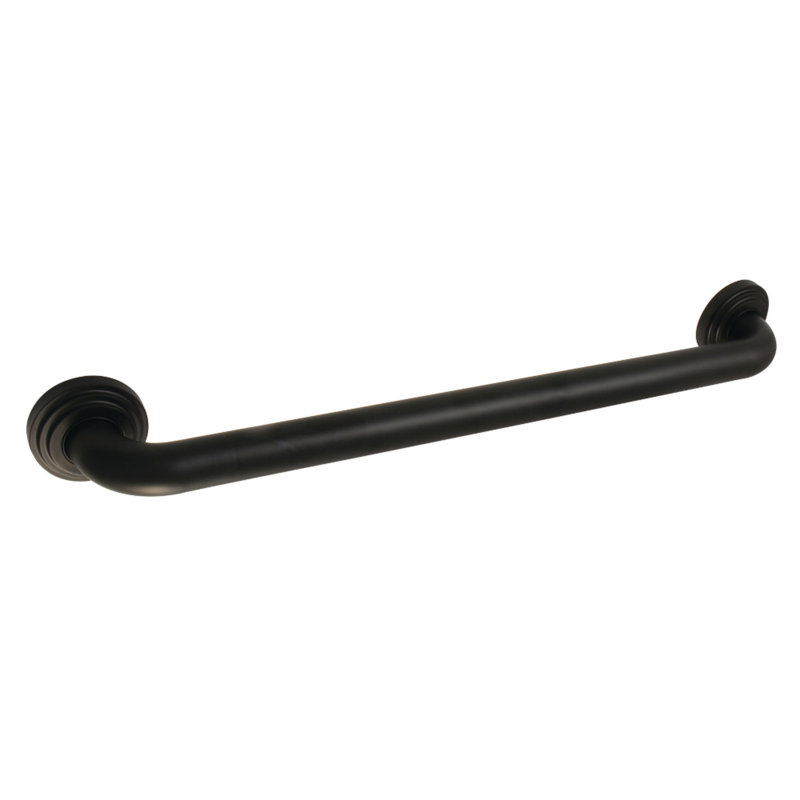 Kingston Brass Milano 1-1/4 Inch O.D Grab Bar, 12" W, Matte Black