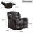 Claycomo 40.9'' Wide Modern and Overstuffed Soft Oversize Glider and Swivel Manual Recliner-789715436