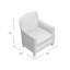 Fauteuil en polyester de 30 po de largeur Galsworthy-666155857