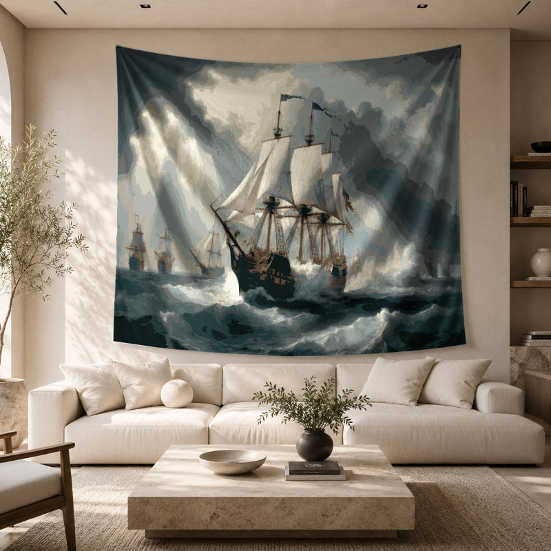 Tapisserie murale nautique, 26 po x 36 po