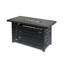 Foyer rectangulaire en fer avec 30 000 BTU et compartiment de réservoir gardé - l 45,00 po x P 42,00 po H 24,67 po, noir, assemblage simple et facile à assembler