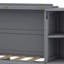 Élégant lit escamotable avec armoires de rangement latérales intégrées et conception tissée-111173673-111173670