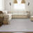 Brenly Moroccan Machine Washable Non Skid Indoor Area Rug - Light Gray-266369846