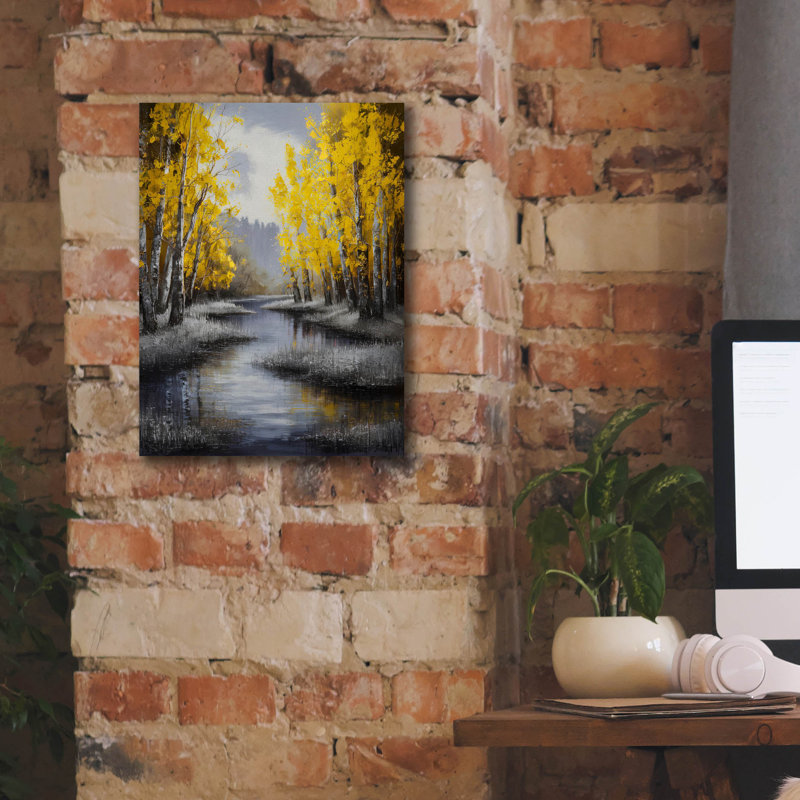 «Silver Creek» par Andreas Magnusson, art mural 12 po x 16 po, H 16 po x l 12 po x P 0,75 po