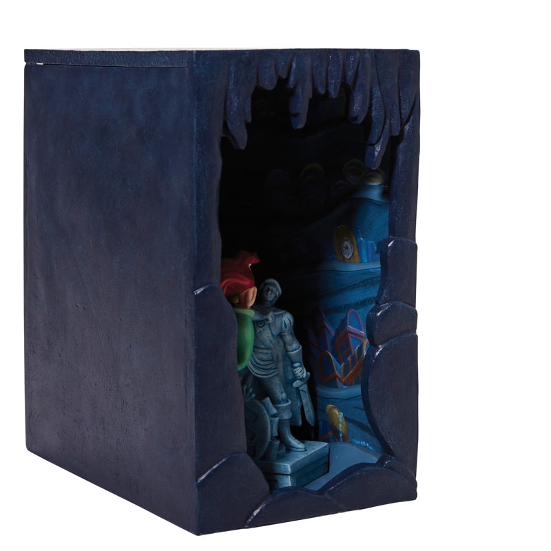 Disney Showcase The Little Mermaid Ariel's Secret Grotto Light Up Book Holder Bookend 9 Inch