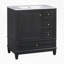 Meuble-lavabo 30 po avec lavabo, une porte avec tablette et trois tiroirs, porte à fermeture douce, noir-1060156317