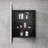 24x30 Inch Silver Metal Framed Wall Mount Or Recessed Bathroom Medicine Cabinet With Mirror-877248191