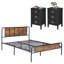 Ensemble de cadre de lit et de table de chevet Miramontes-1058956492-1058956493