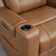 Genuine Leather Dual Motor Lay Flat Power Recliner With Power Headrest