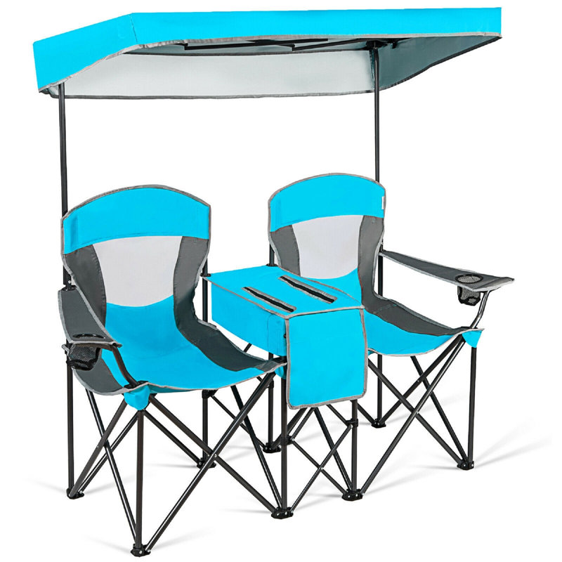 Folding Camping Chair, Blue