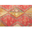 Hand-Knotted Moroccan Rug Red Gold Diamond Pattern-190784086