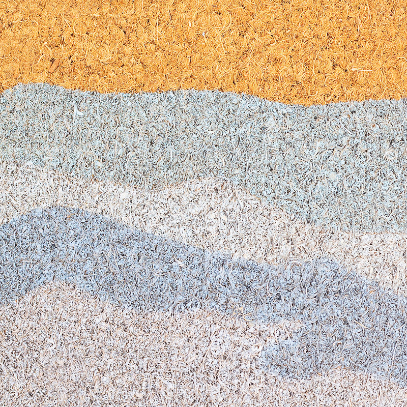Paillasson Teshika Shades of Dawn, Shades of Sea - Blue Multi, 24" x 36" - Non Slip