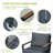 Dajean 52.75'' Wide Patio Sectional Set with Cushions