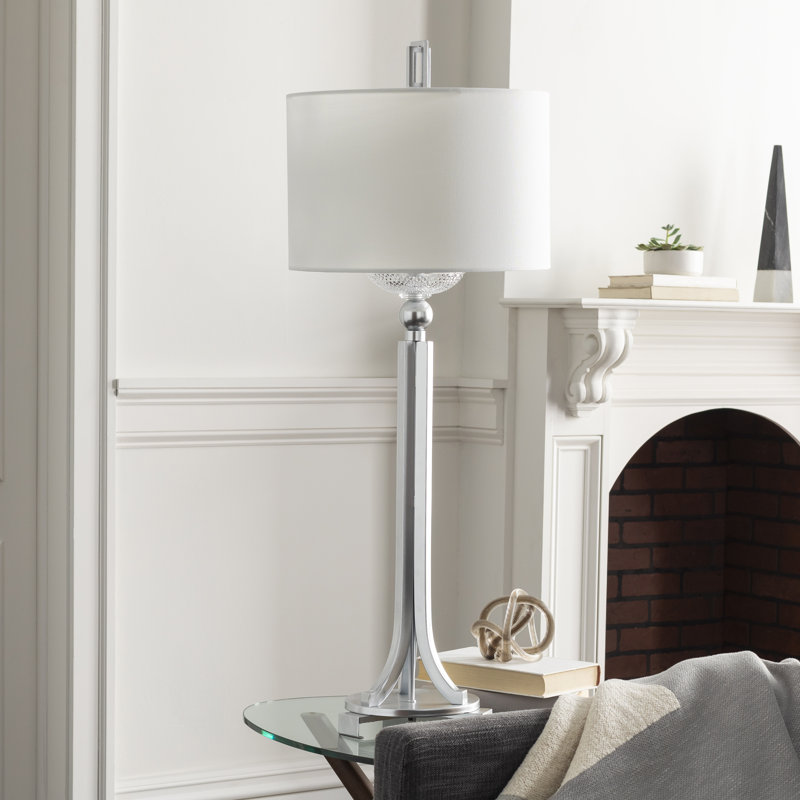 Canchola Metal Table Lamp, Silver
