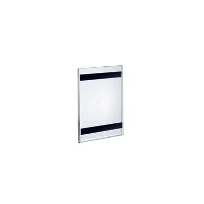 Porte-affiche arrière transparent en acrylique transparent l 4 po x H 6 po - Portrait / vertical, paquet de 2