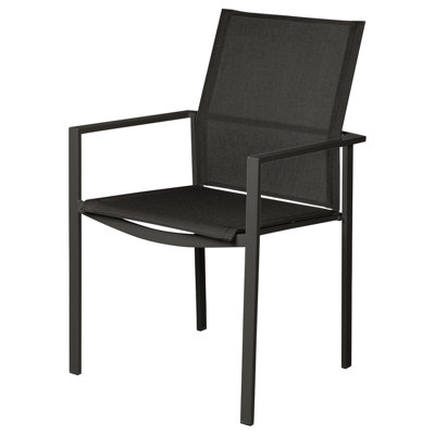 Mercury Steel Dining Sling Arm Chair