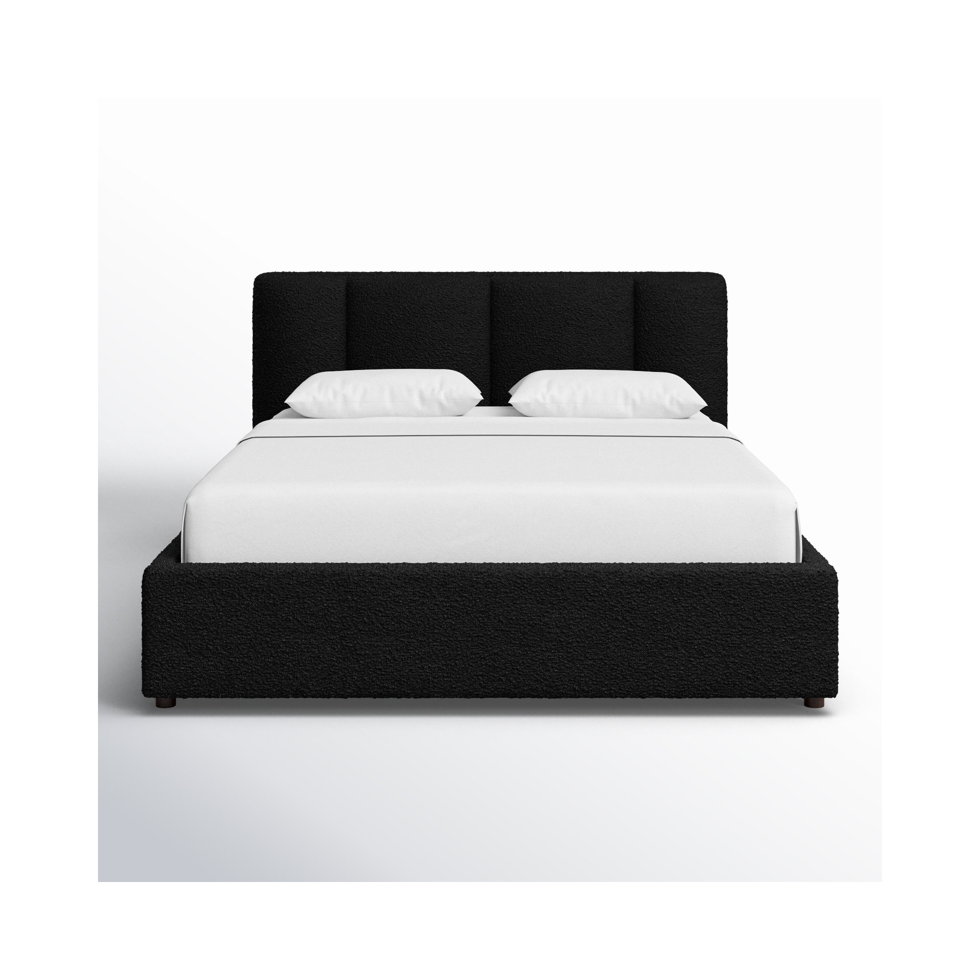 Ruthie Upholstered Bed, Queen, Black