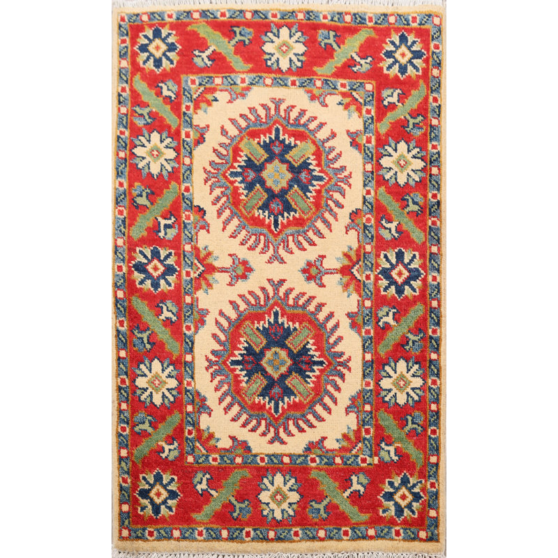 One-of-a-Kind 2'1" X 2'11" Wool Area Rug in Ivory