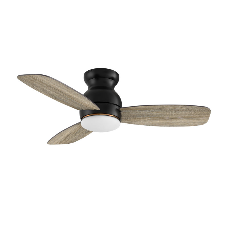 44" Smart Ceiling Fan With Remote, Light Kit Included, Works With Google Assistant And Amazon Alexa,Siri Shortcut.
