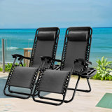 Anais Reclining Folding Zero Gravity Chair (Set of 2)