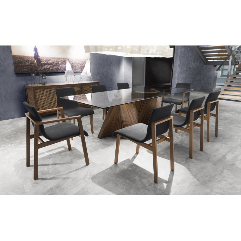 Annika Upholstered Dining Chair, Dark Brown