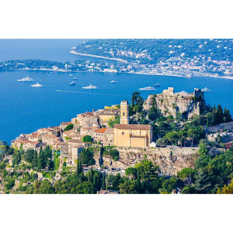 Village Of Eze by Lucentius - Wrapped Canvas Print, 20cm H x 30cm W x 3.8cm D
