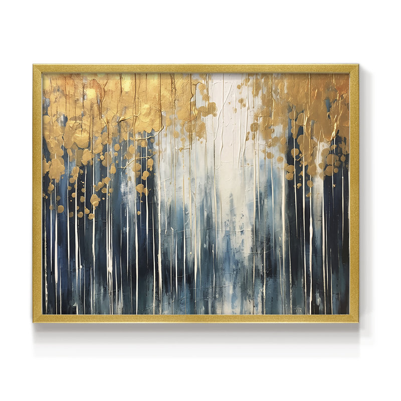 Série abstraite - Cxxxxi - Reproduction encadrée - Restickable, H 8 po x l 10 po