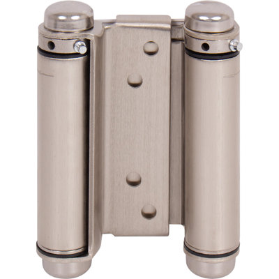 Charnière à ressort à double effet robuste 4 po - nickel satiné