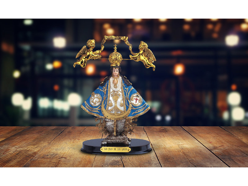 Figurine 12 "H bleue Notre Dame de San Juan de Los Lagos