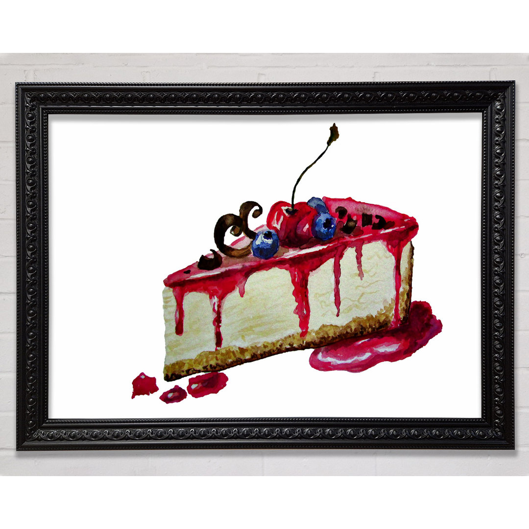 Cheesecake Delight - Einzelne Bilderrahmen Kunstdrucke