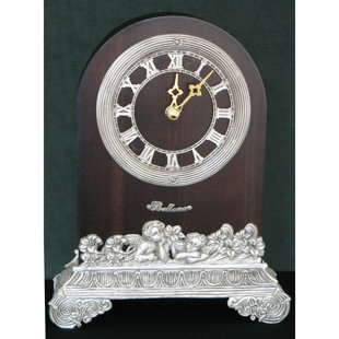 Horloge manteau en bois massif