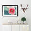 A Pink Hibiscus Flower - Picture Frame Painting-56628222-56628224