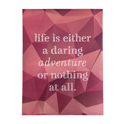 Tapis en poly-chenille life quote