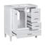 Meuble-lavabo multifonctionnel avec portes et tiroir 30 po