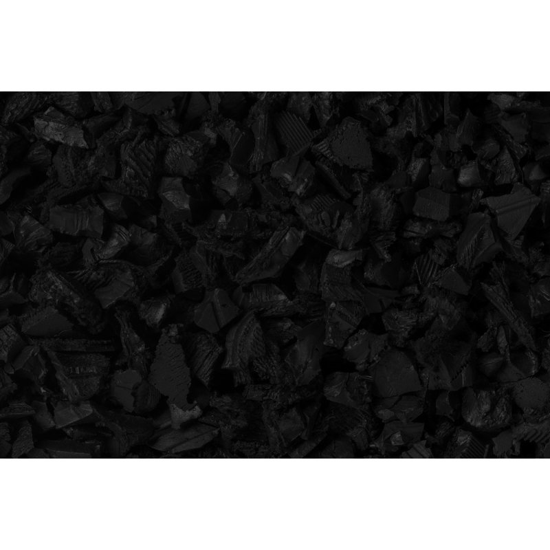 Playsafer Rubber Mulch Nuggets - For Playgrounds And Landscaping, Black