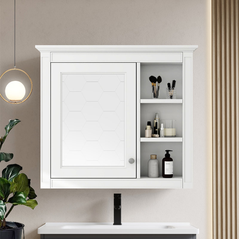 Liell Wall Mounted Required Bathroom Cabinet, White