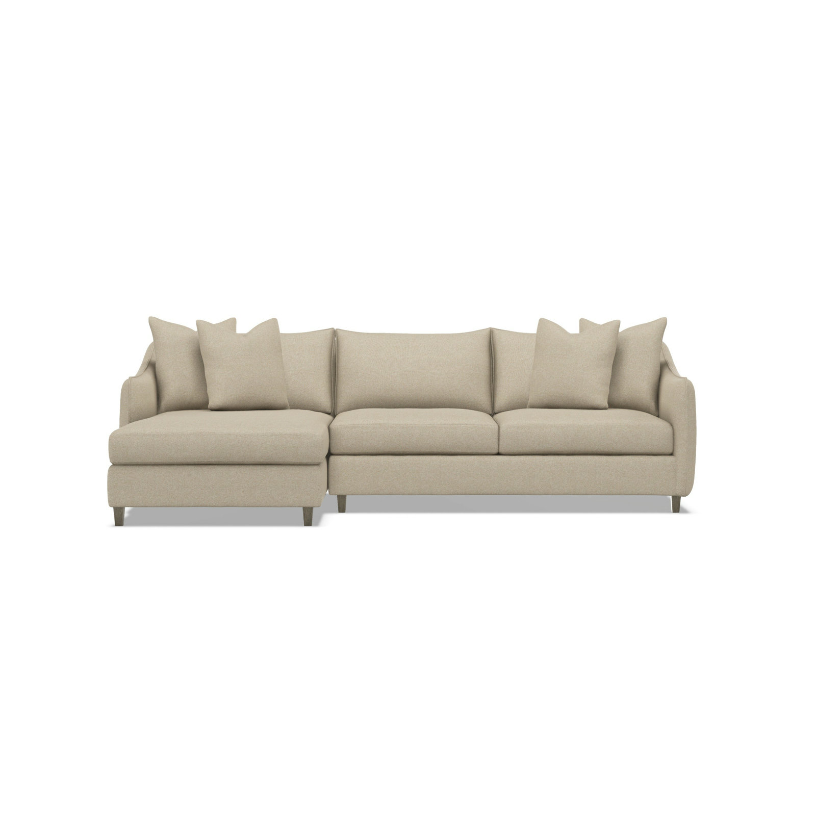 Joli Upholstered Chaise L-Sectional, 1583-200