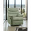 Fauteuil inclinable à mouvement en microfibre sauge