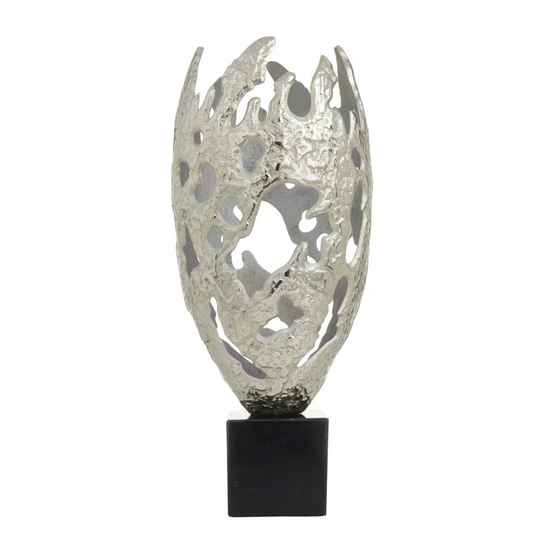 Sculpture en aluminium Manhart, Argent
