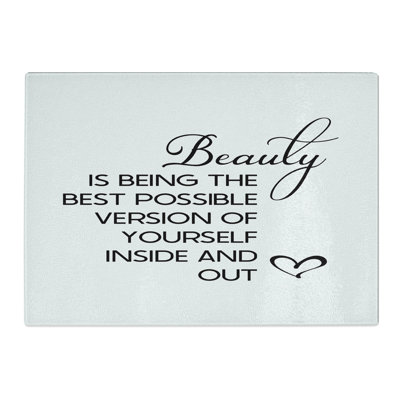Beauty Is Typography Chopping Board