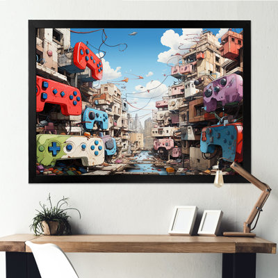 Pop Gaming Controllers Dreamscape - Video Games Wall Art