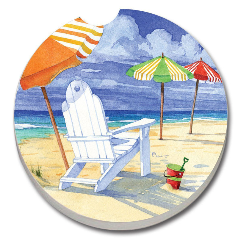 Sous-verres de plage absorbant stone